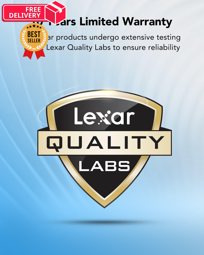 Lexar 32GB Micro SD Card 3 Pack, microSDHC UHS-I Flash Memory x3