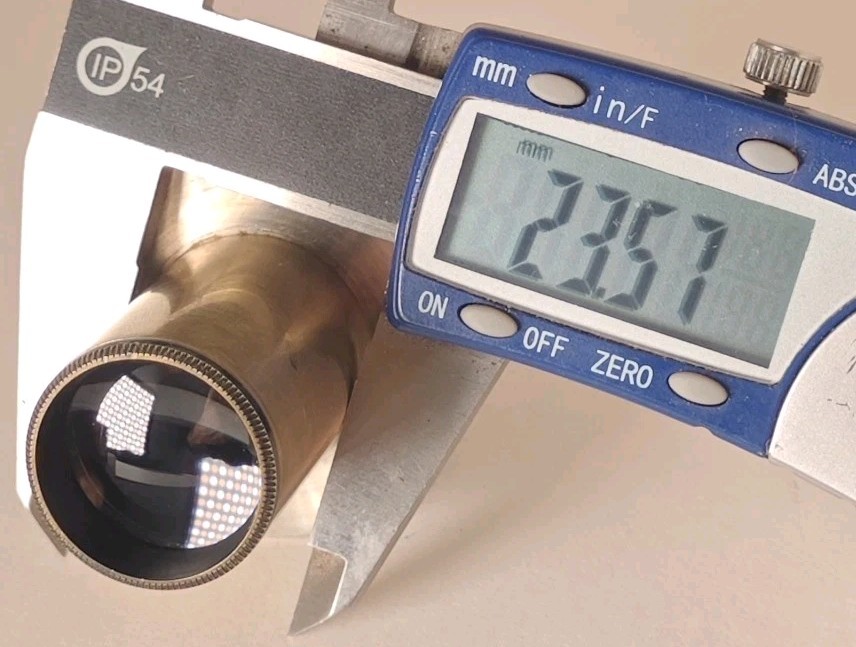 ANTIQUE STEEL/BRASS PROJECTION MICROSCOPE EYEPIECE