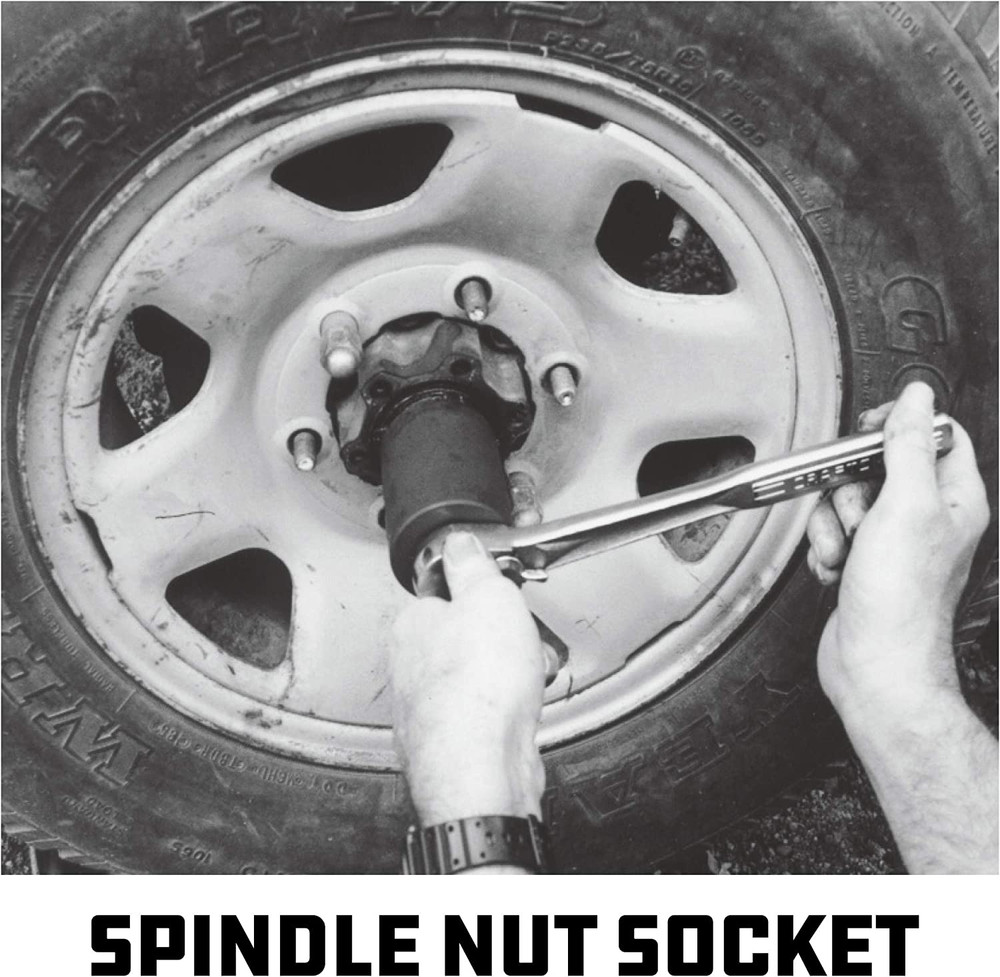 Spindle Socket, 6 Outer Black, 6 Lug, Remove Spindle Nuts, 2-5 Inch Outer, Ford