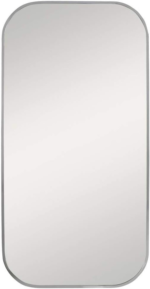 TAFT Polished Nickel 21x41" Elegant Rectangular Wall Mirror