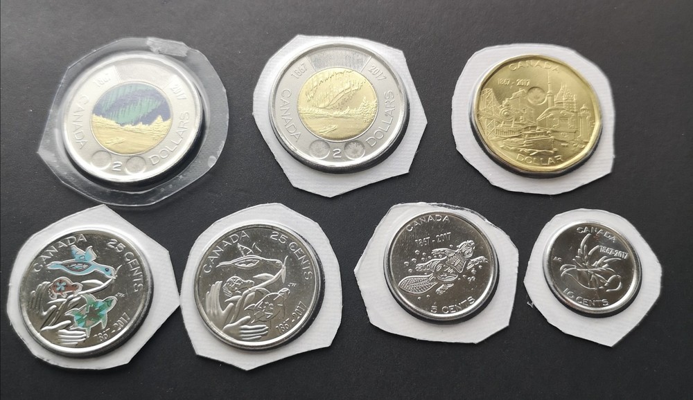 ***  CANADA  2017  UNCIRCULATED   COINS  SET  ***  CANADA  150  ***