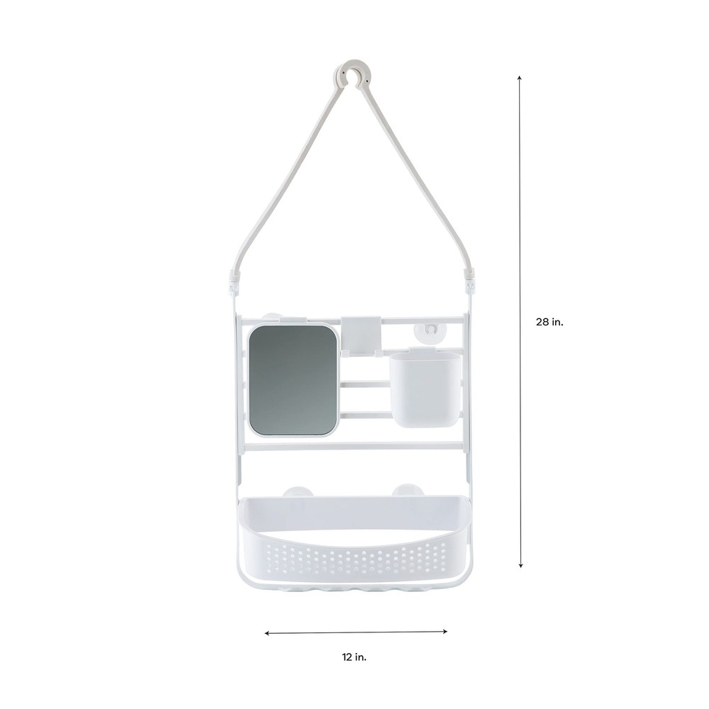 Deluxe Flex Adjustable Shower Caddy | 2 Hanging Options | Customizable | Bath...