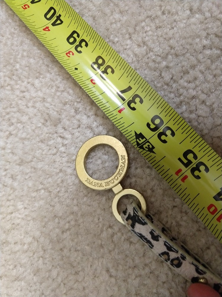 Dana Buchman Leopard Print Belt Thin Width Size 12