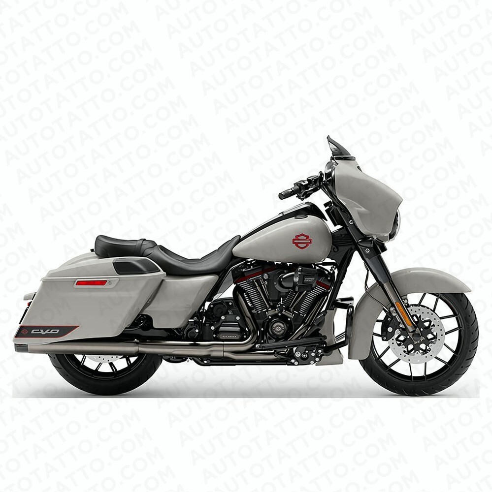 Harley CVO Custom Tank Logo Emblems, Gloss Red & Black Double Layer (set of 2)