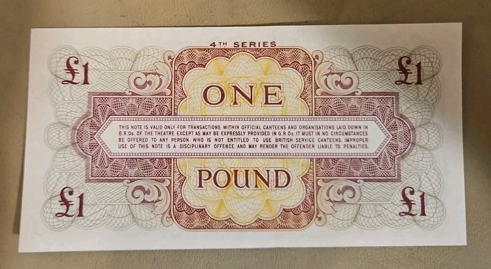 British Armed Forces 1 Pound Note