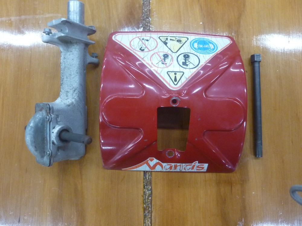 Mantis Rototiller Transmission, Shield, and Drivesaft