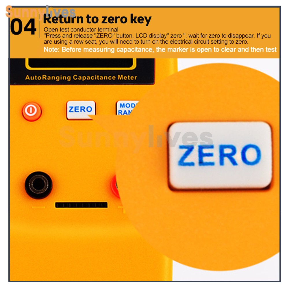 LCD High-precision Capacitor Meter Auto Range Handheld Capacitor Circuit Tester