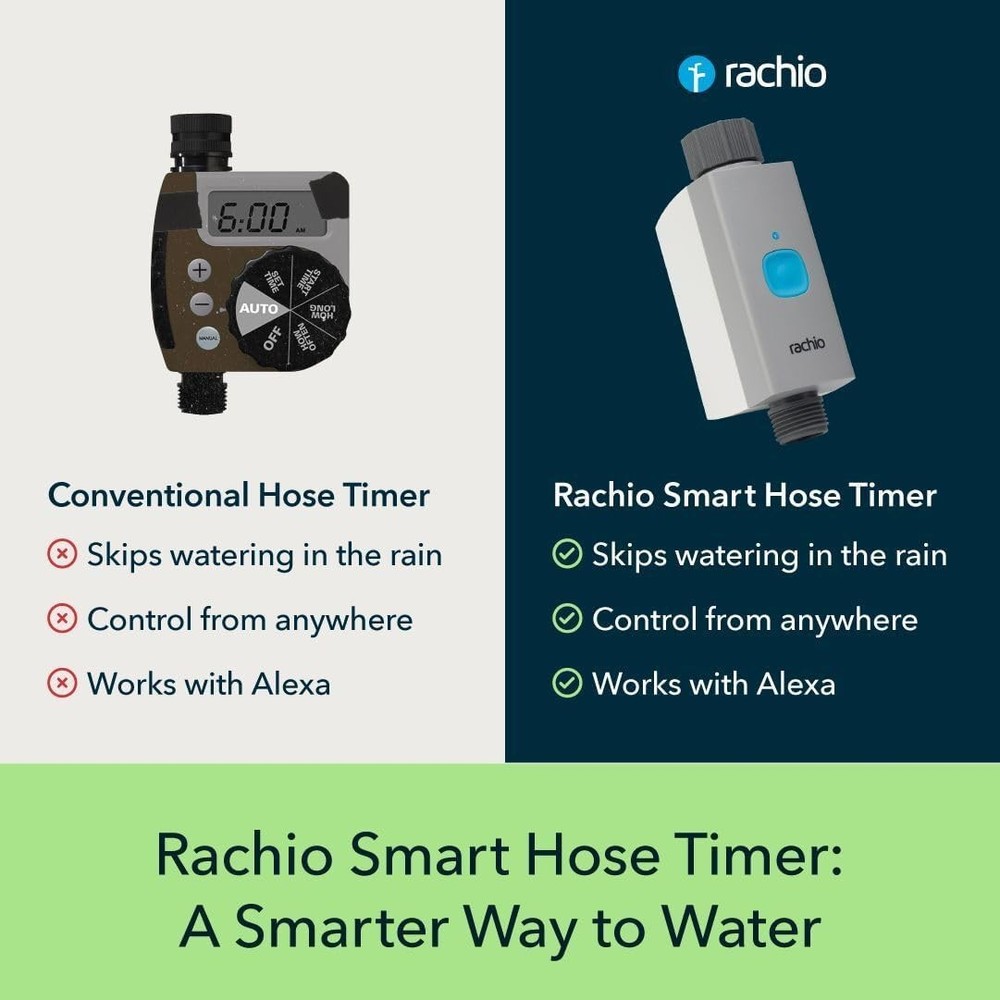 Rachio Smart Hose Timer Valve - Rachio WiFi Hub is REQUIRED -