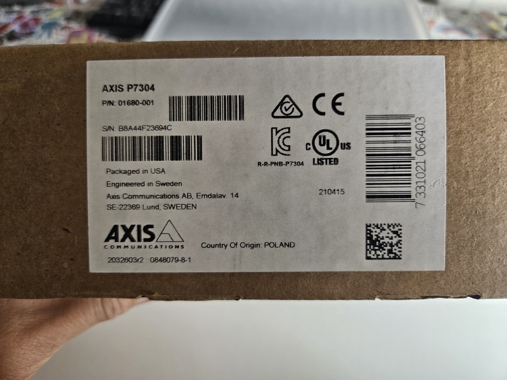 AXIS 01680-001 P7304 Video Encoder - Functions: NEW -free shipping