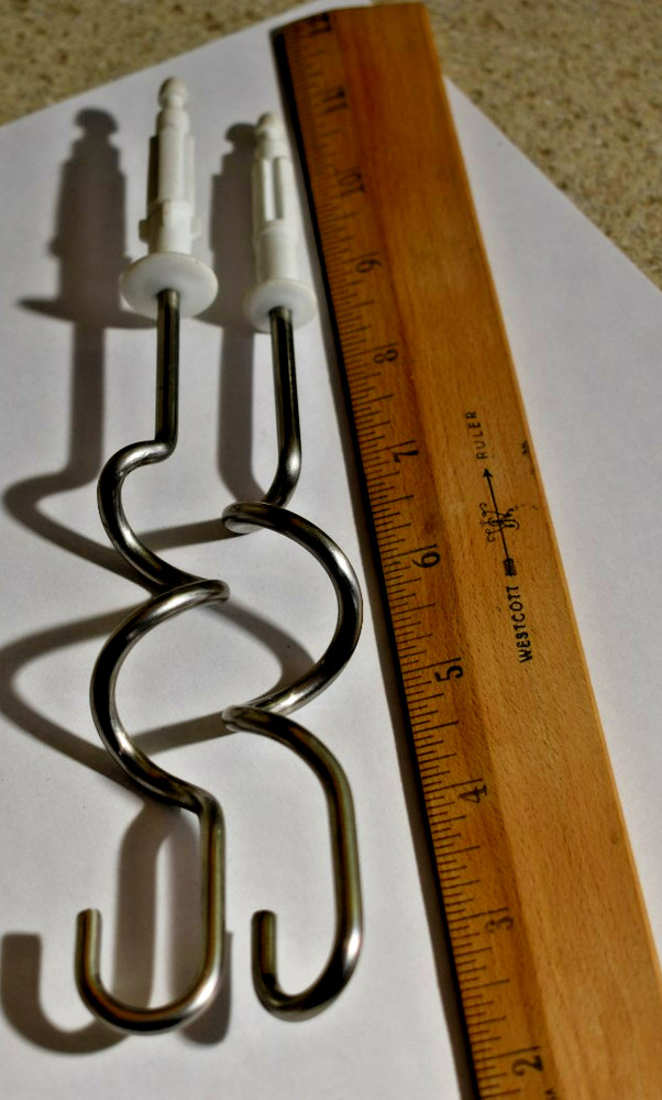 Replacement Set Unbranded Mixer Machine Dough Hooks Wire Beaters