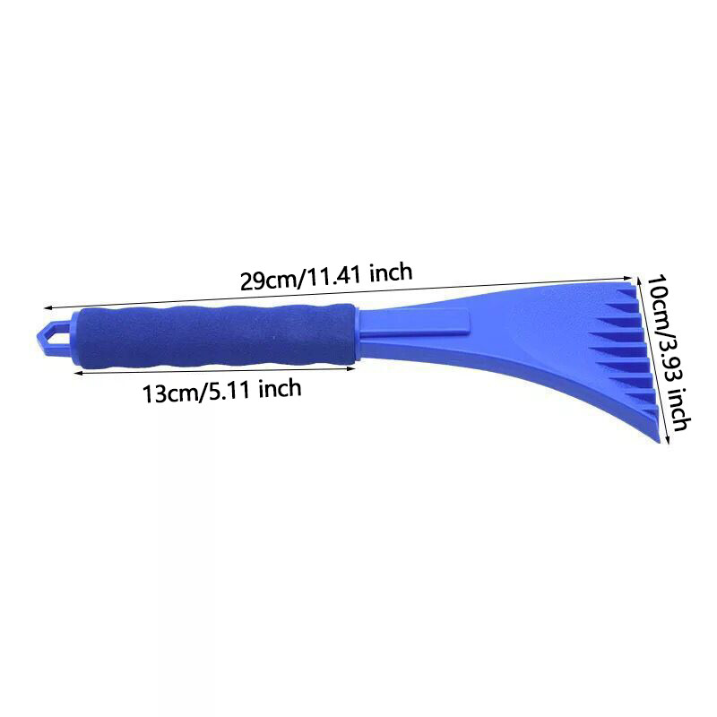1Pc New ICE Scraper Soft Handle For CAR & VAN Windshield Snow Remover Blue