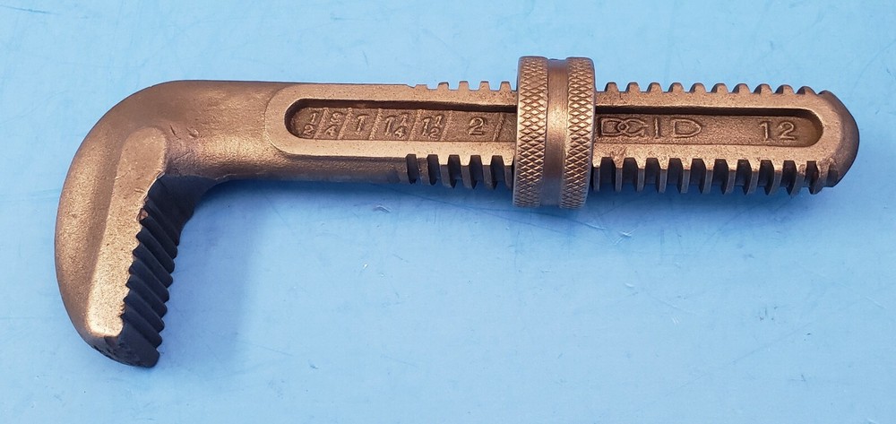 Used Ridgid 12" Inch Hook Jaw Replacement with Ring Nut