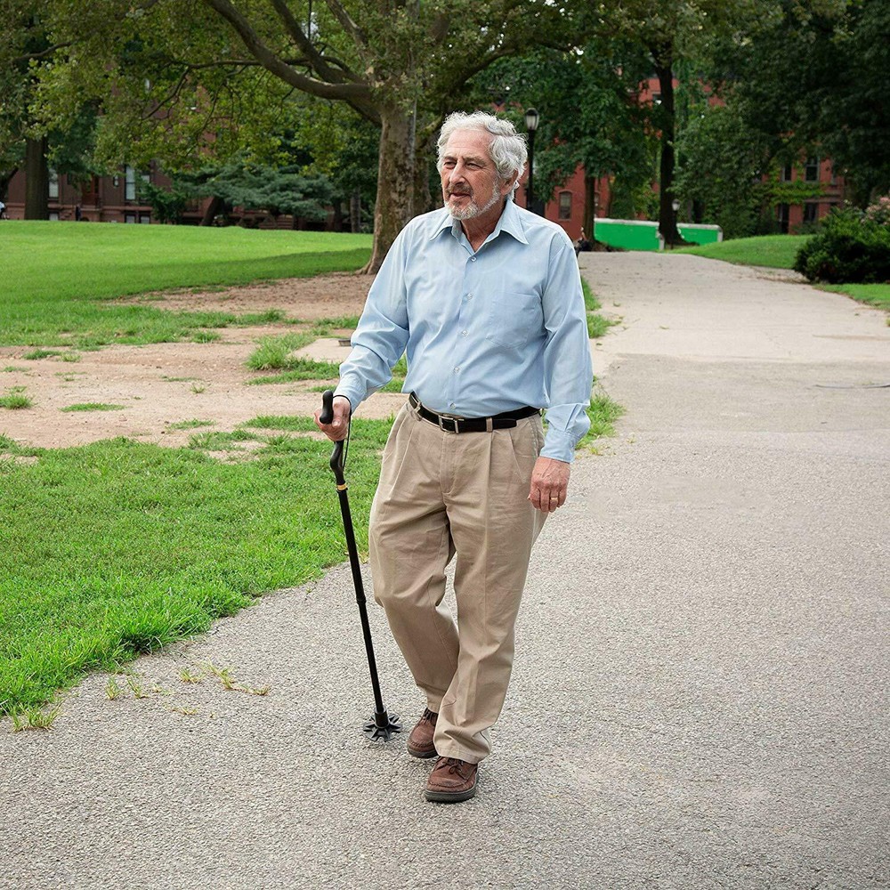 Retractable Posture Correcting Cane Folding Adjustable Safety Walking Cane Stick