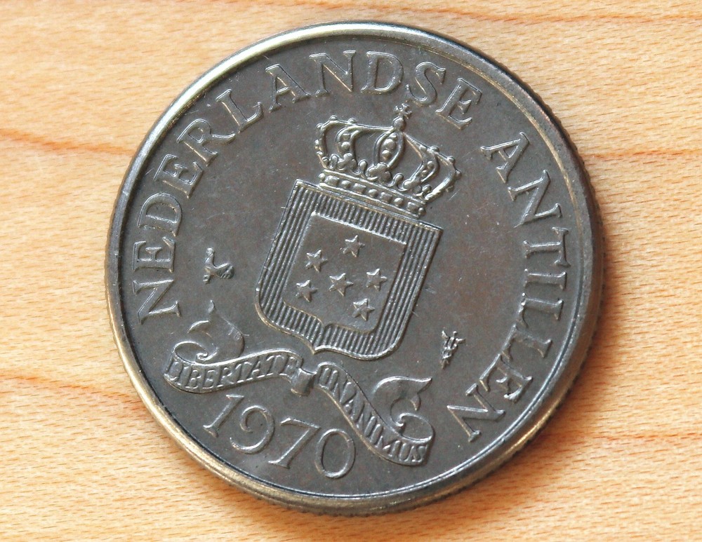 1970 Netherlands Antilles 25 Cents