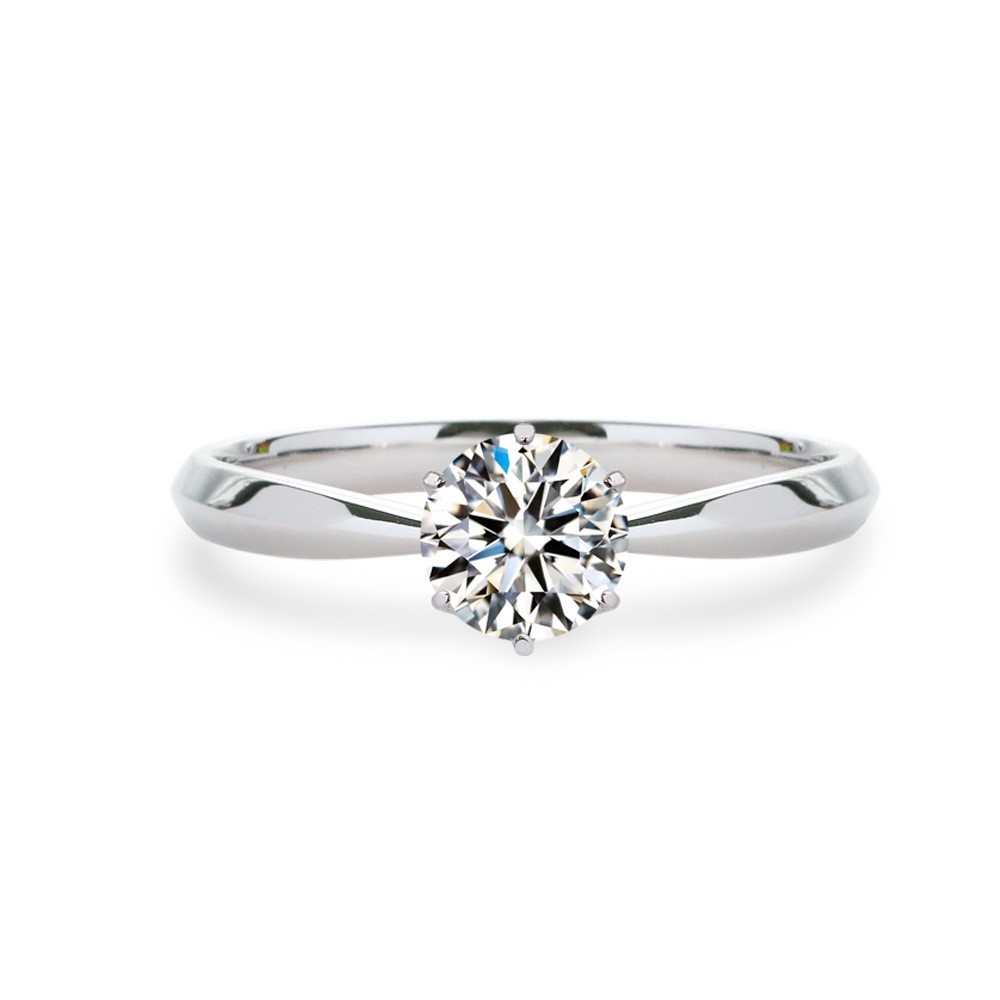 1ct Lab-Grown Diamond Solitaire Ring D/VVS2/3EX Pt900
