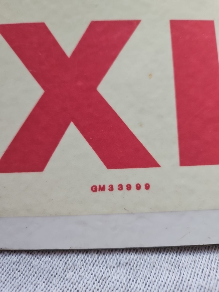 GM 33999 NO EXIT Sign. Glows in dark