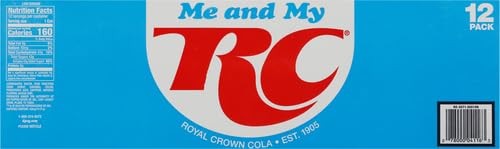 RC Cola Soda, 12 fl oz cans, 12 pack