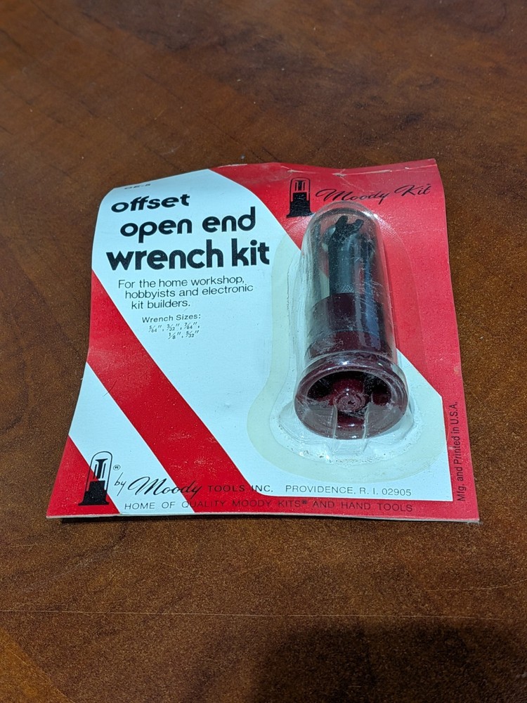 Moody Tools Inc. - #OE-5 - Offset Open End Wrench Kit - NOS