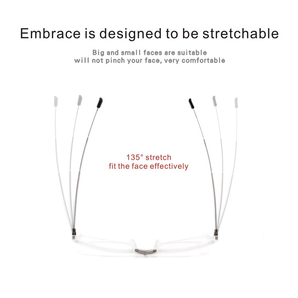DBEFTLI Folding Reading Glasses - Foldable 2 Count (Pack of 1), (Black,black)