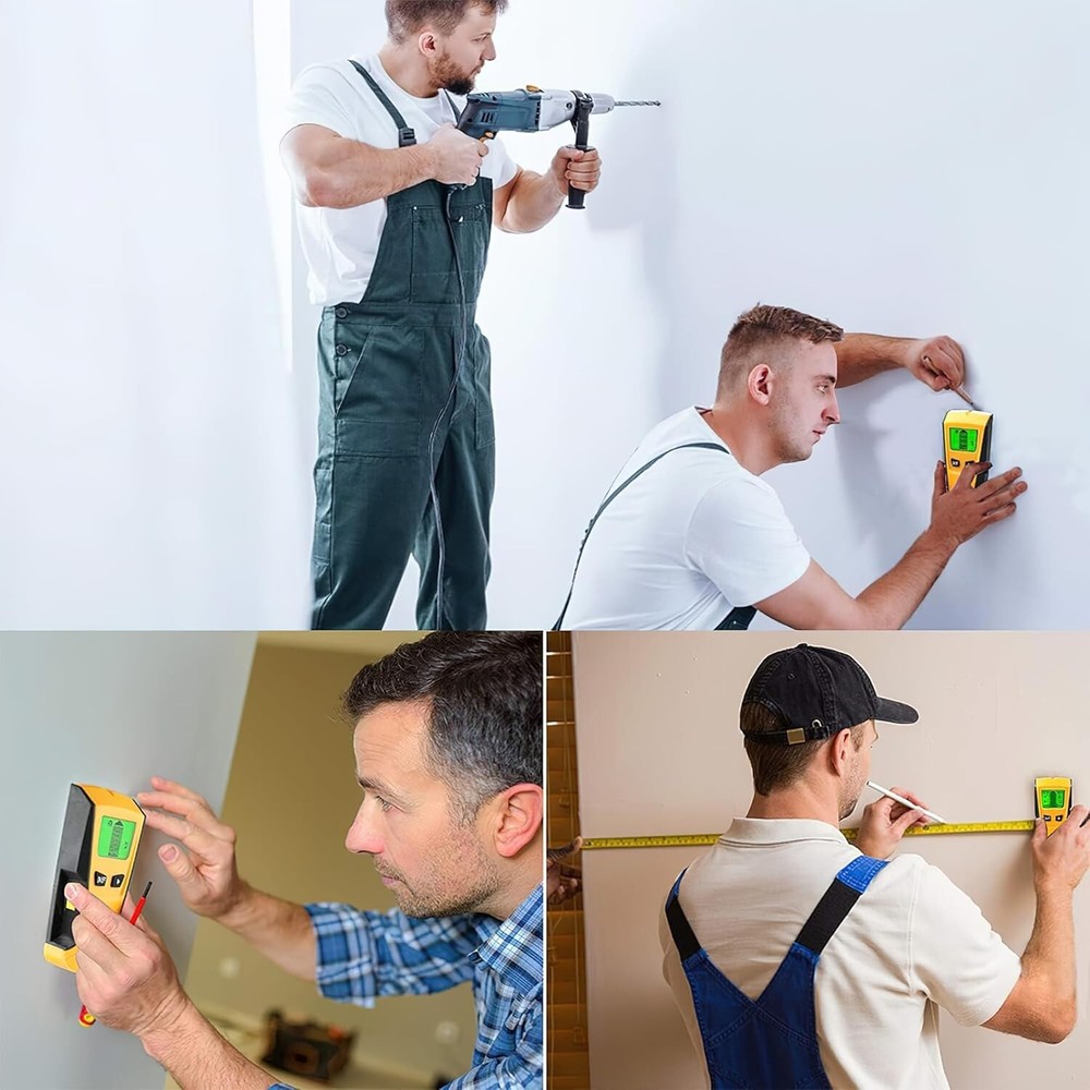 Stud Finder Wall Scanner Tool with Intelligent Microprocessor Chip, HD LCD Displ