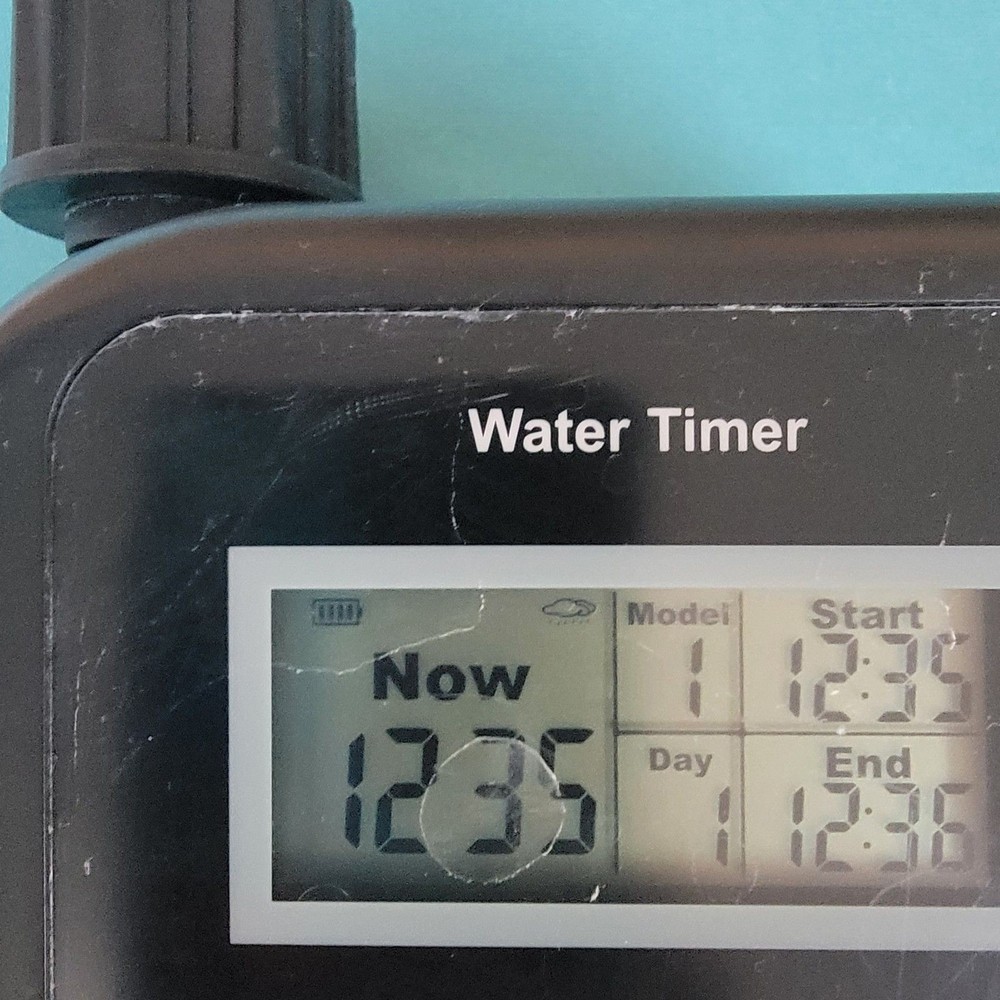 Irrigation Water Timer 9 Timing Programs Battery Powered Rain Sensor Tested