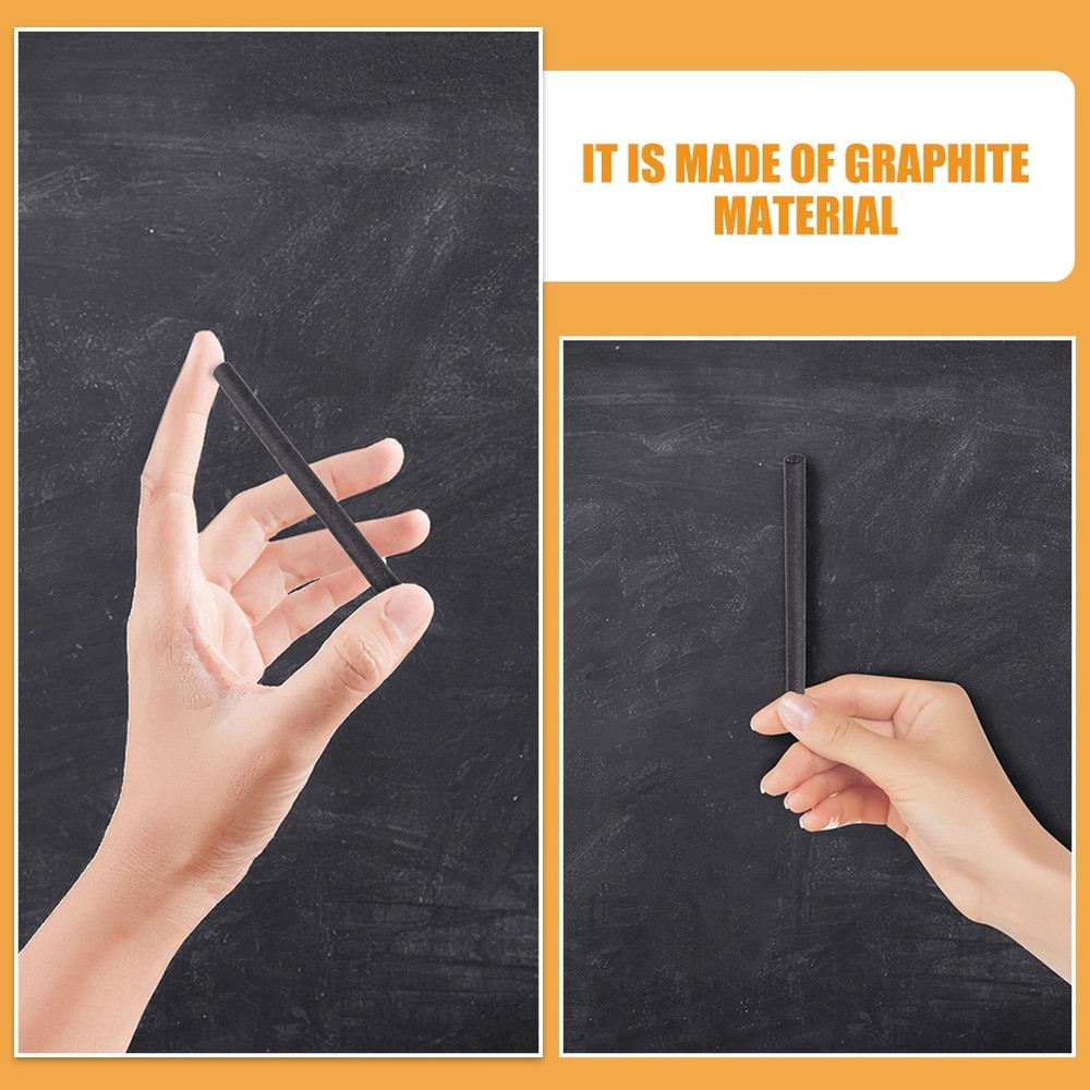 12Pcs Graphite Electrode Carbon Stir Bar Diameter for Casting Tasks