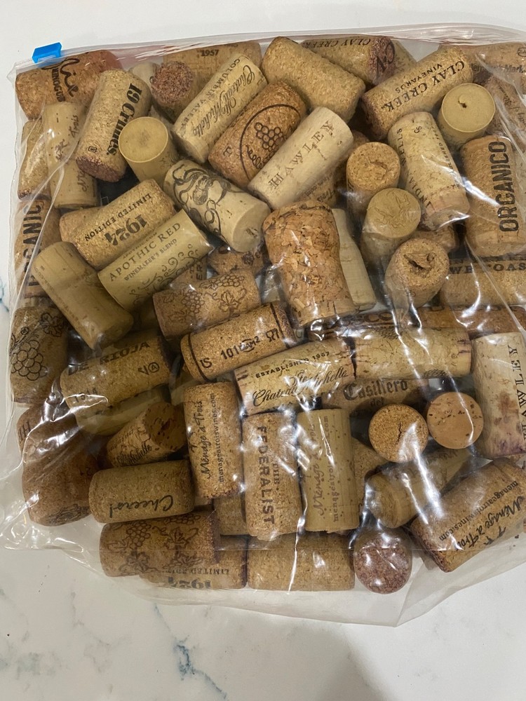 Natural wine corks lot, used