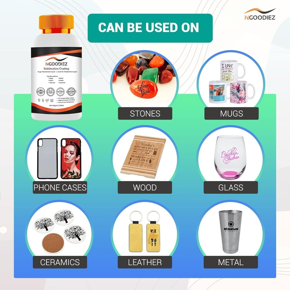 All-in-One Sublimation Coating Kit - 250ml for Personalizing Any Hard Surface