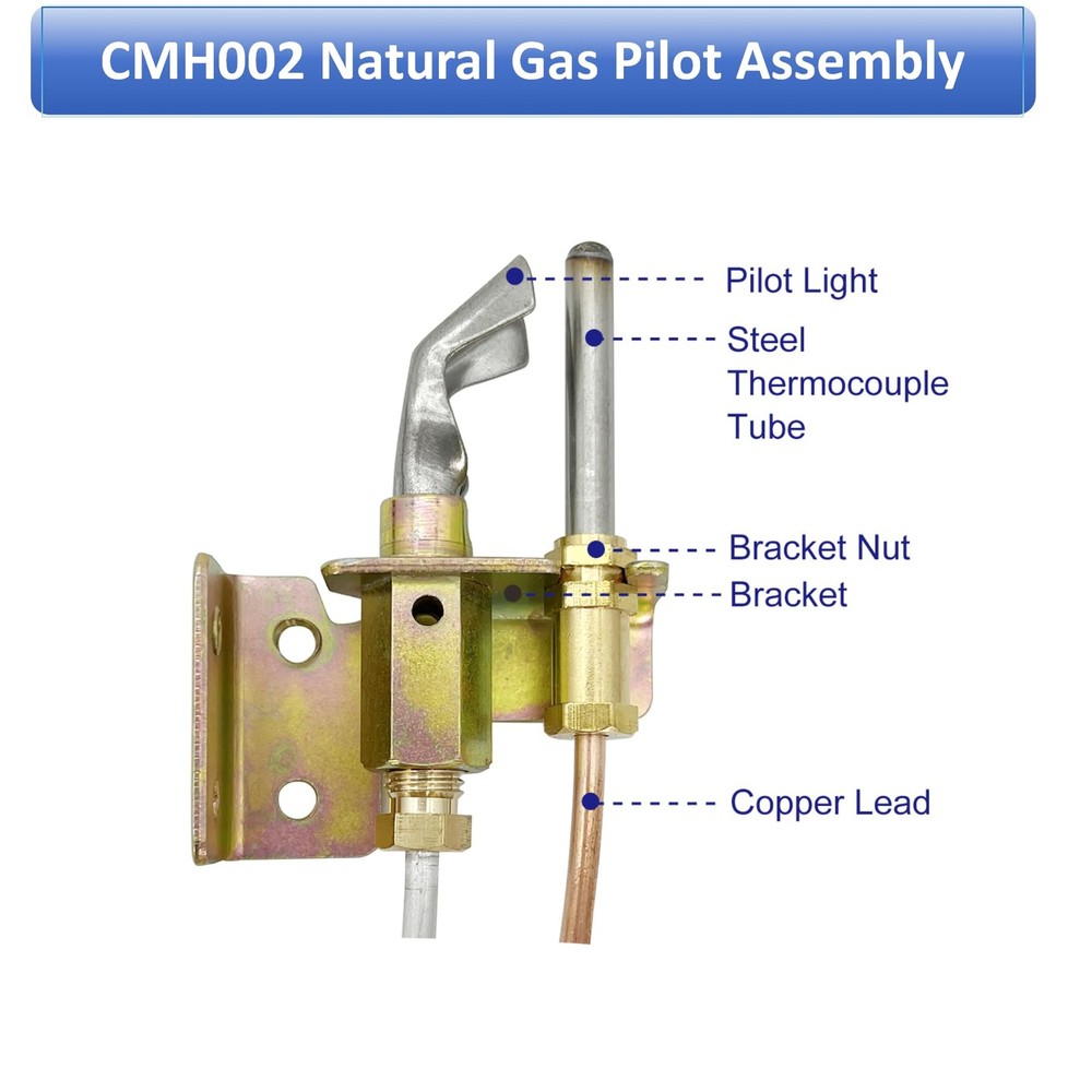 24" Natural Gas Water Heater Pilot Assembely CMH002 Includes Pilot Thermocoup...