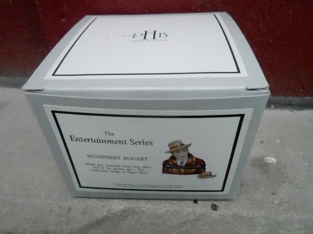 NRFB  PHB porcelain hinged box - HUMPHREY BOGART  (NBS8)