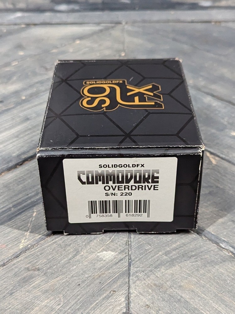 Used SolidGoldFX Commodore Overdrive Pedal with Box