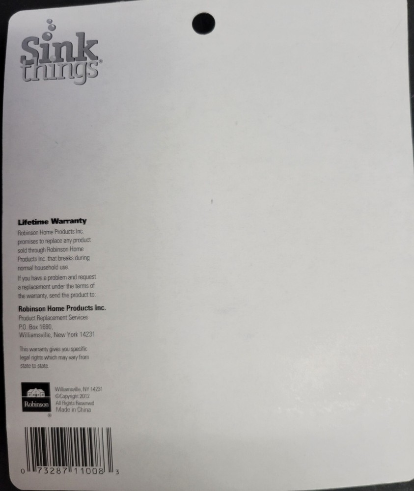 Robinson Sink Things Sink Strainer