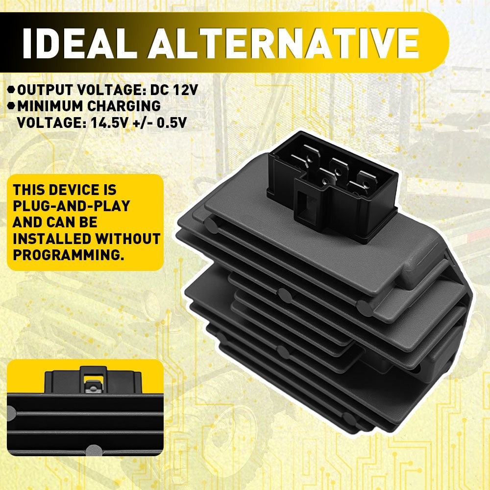 Voltage Regulator Rectifier Assembly For Kawasaki & John Deere Motorcycle Engine