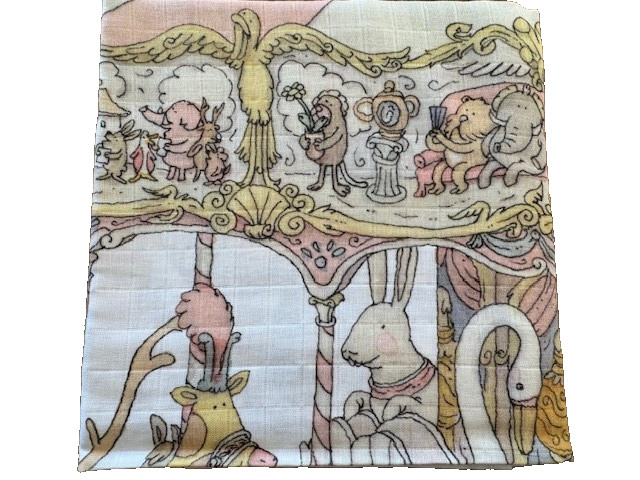 Atelier Choux Paris Carousel Swaddle Blanket