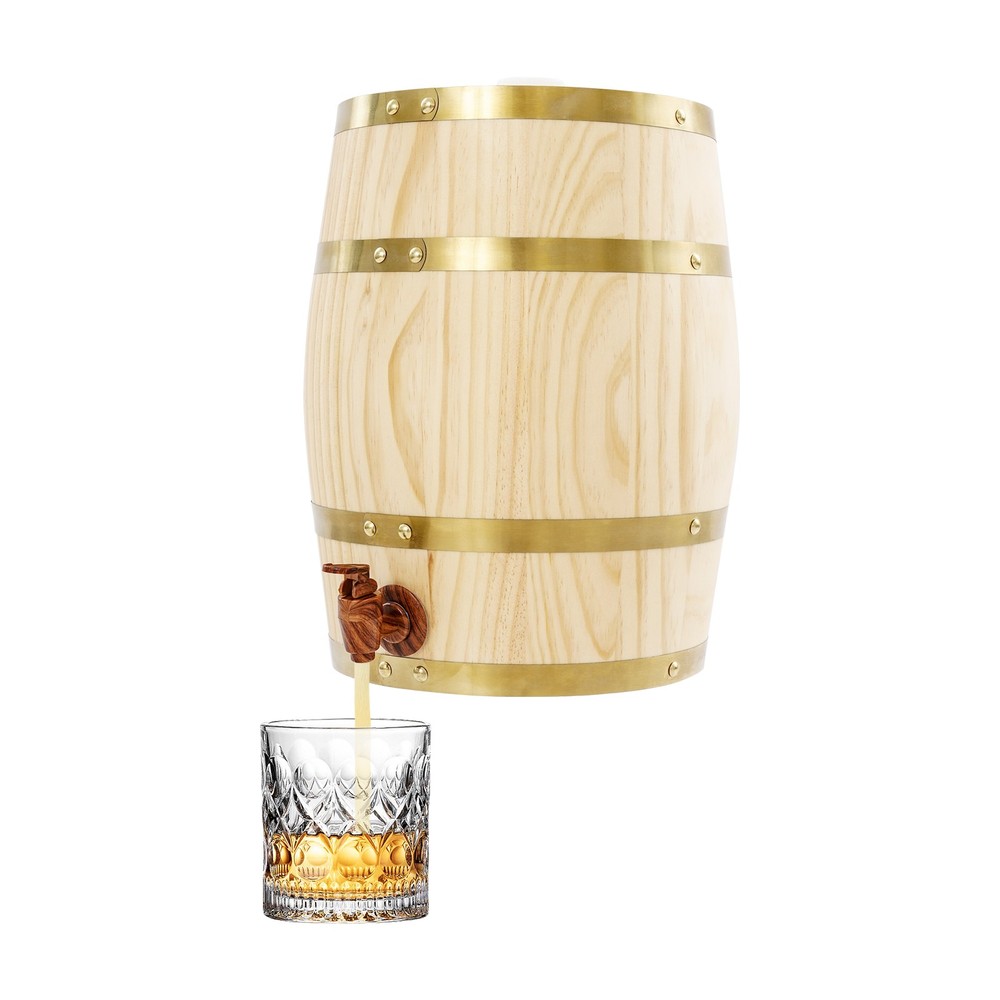 10L Barrel Cask Wooden Storage Wine Brandy Whiskey Beer Dispenser Barrel