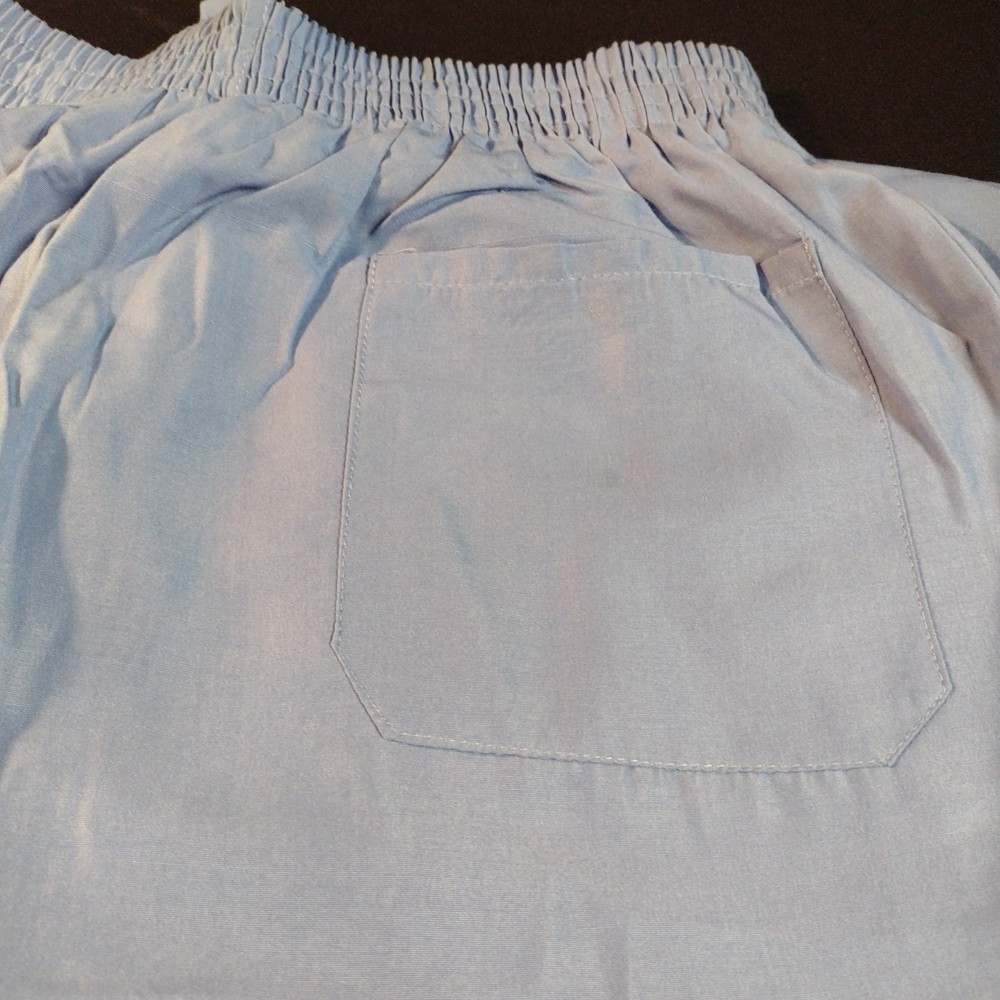 M & E Scrub Pants Blue Large
