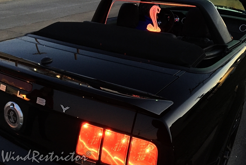NEW Ford Mustang 2005-2014 WIND RESTRICTOR wind blocker LED Lighted Accessory