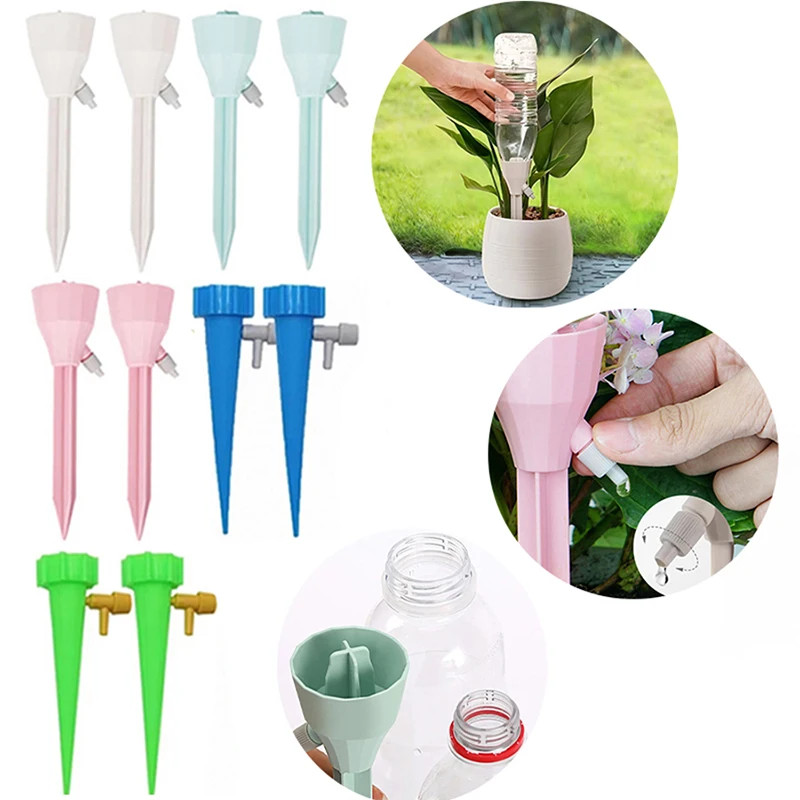 Automatic Drip Irrigation System Adjustable Rate Water Dripper Device Watering