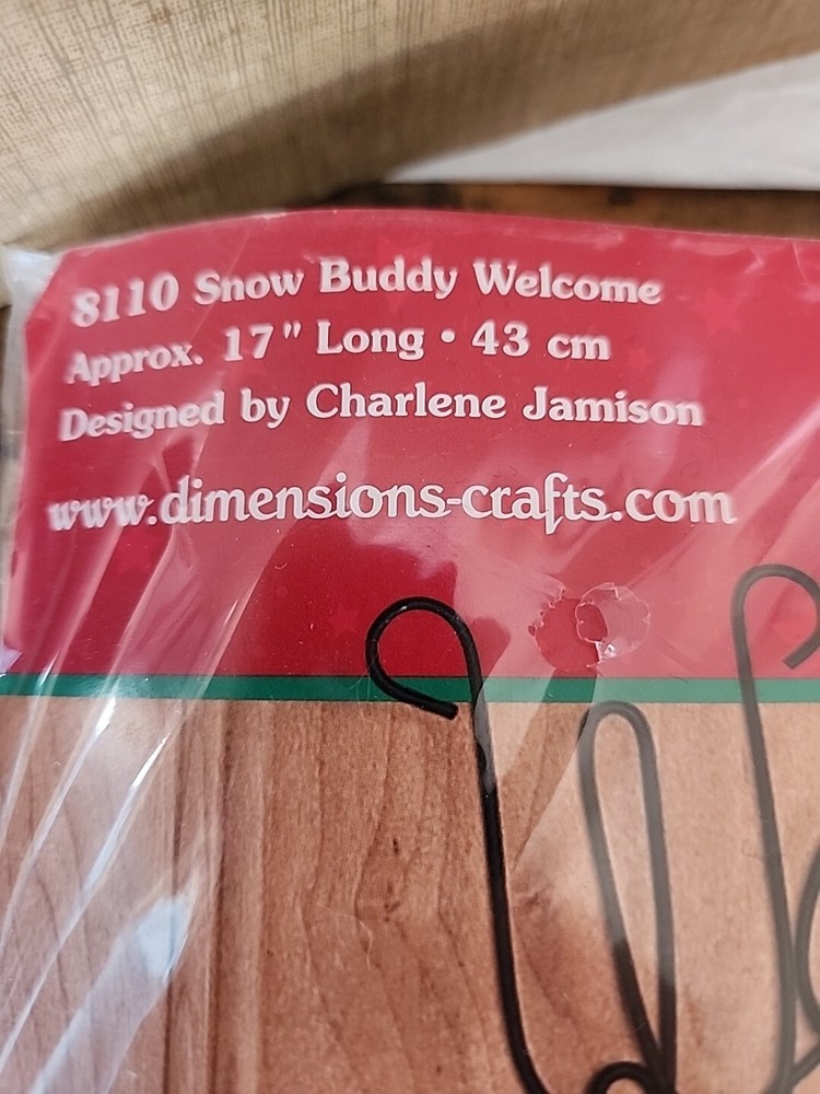 Felt Works by Dimensions #8110 SNOW BUDDY WELCOME