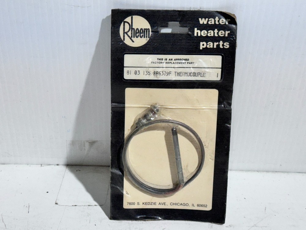 Rheem Water Heater Thermocouple P/N AP6379F