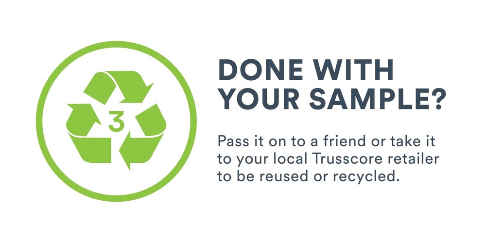 Trusscore Wall&CeilingBoard, 16" Wide Panel - Sample (White)