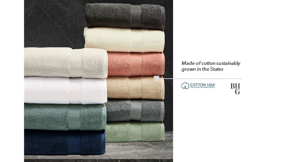 Soft Solid 6 Piece Towel Set Gray Shadow W Luxurious & Absorbent New