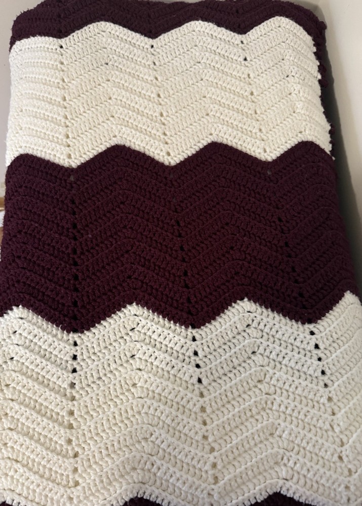 Chevron Pattern Homemade Afgan
