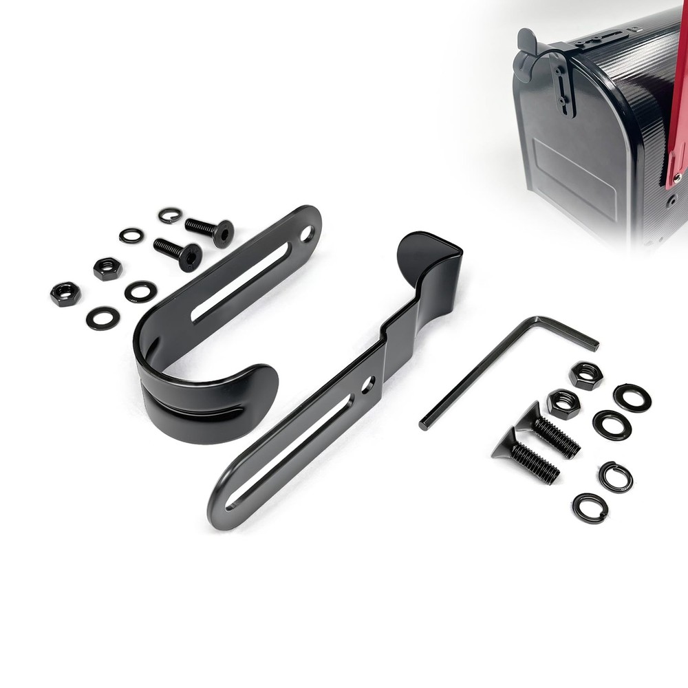 Mailbox Latch and Handle Kit, Thickened Replacement Set Black
