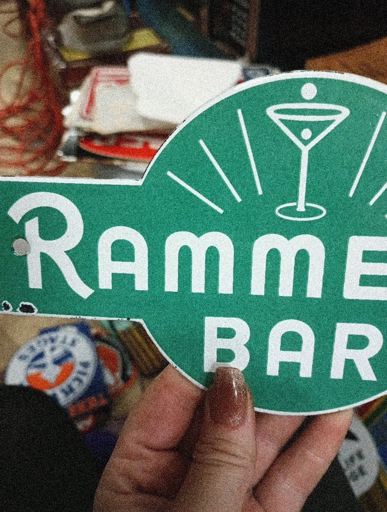 Porcelain Rammelts Bar Sign