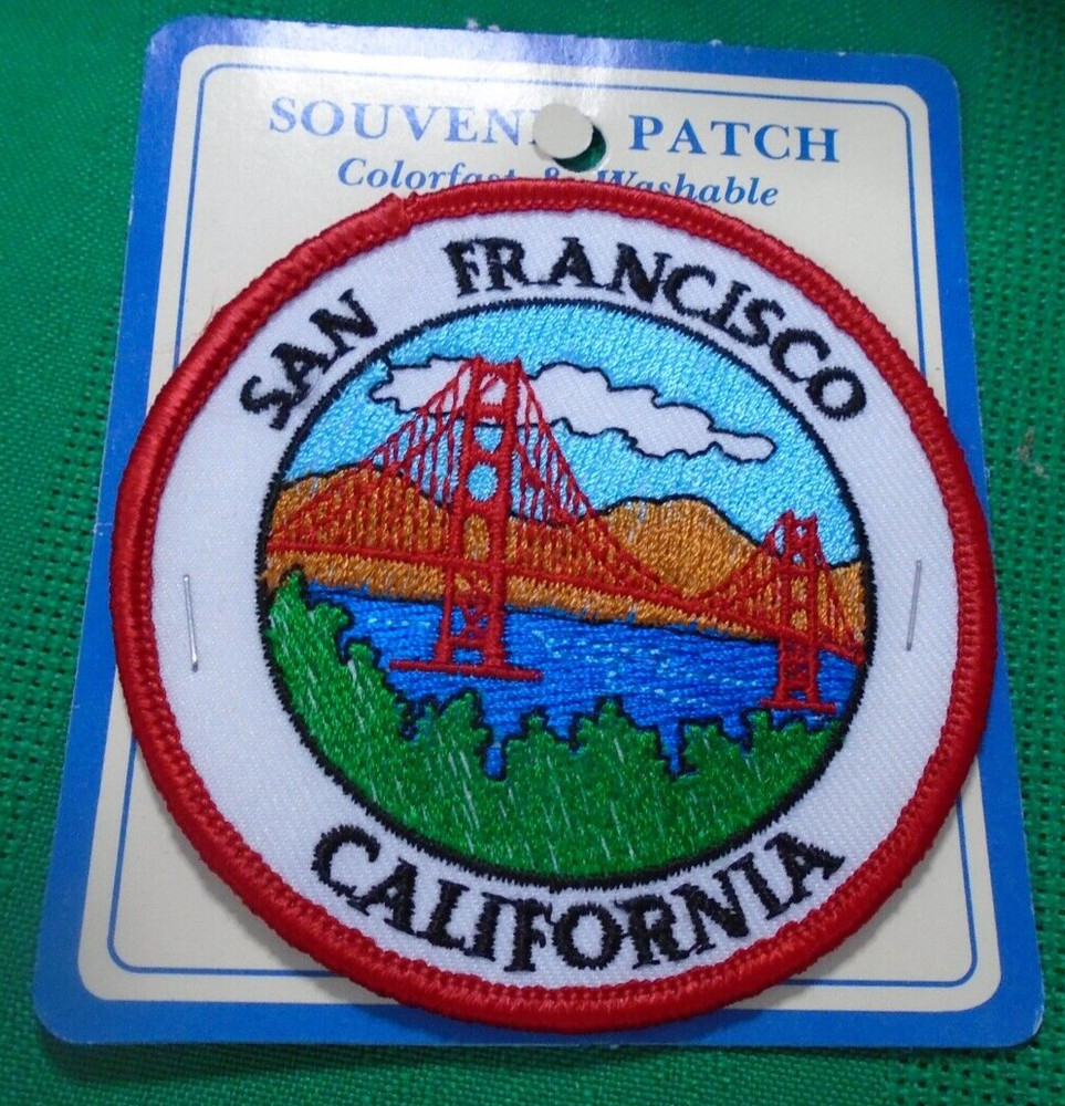 San Francisco California Bridge Souvenir Patch NWT