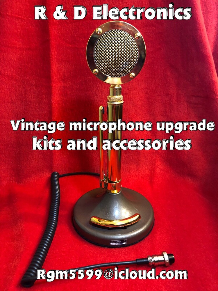 Astatic D-104 Microphone electret condenser upgrade. New