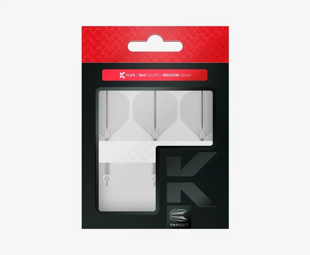 CLEAR MEDIUM  NO2 TARGET K-FLEX 1 PIECE SHAFT AND FLIGHT