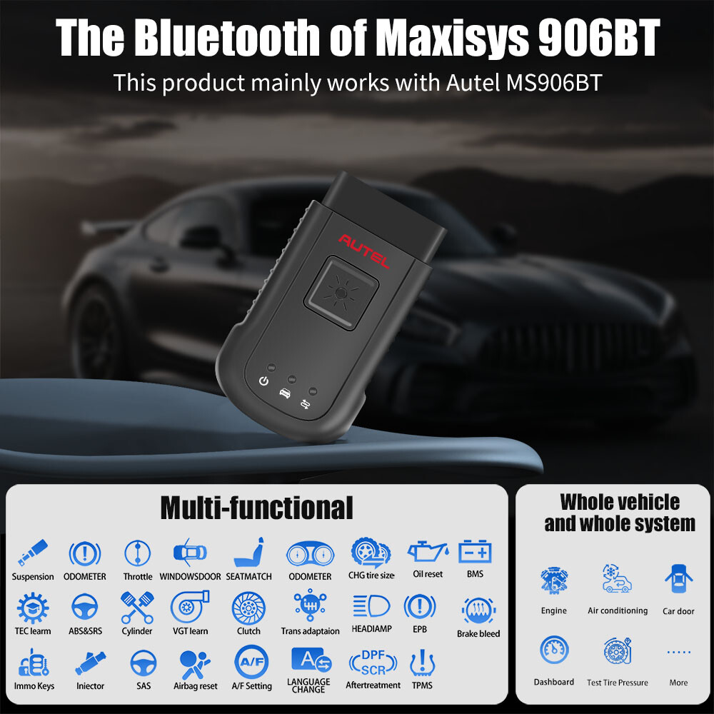 Autel MaxiVCI V100 Compact Bluetooth Vehicle Communication Interface 2024