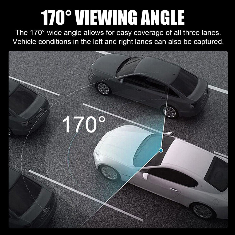 4K GPS Dash Cam WiFi Night Vision 170° Wide Angle Dashboard Camera w/APP Control